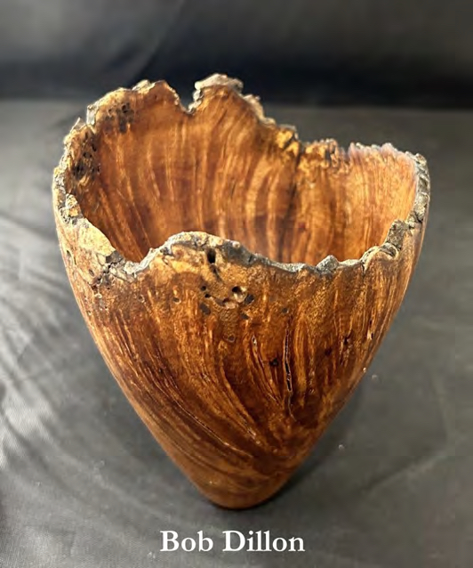 Live-edge vessel by Bob Dillon from the Chicago Woodturners archive selects