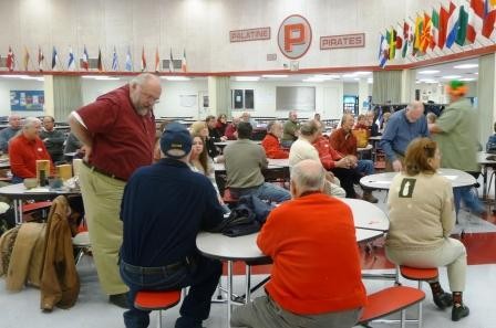 Chicago Woodturners members gathered at a club banquet in 2010