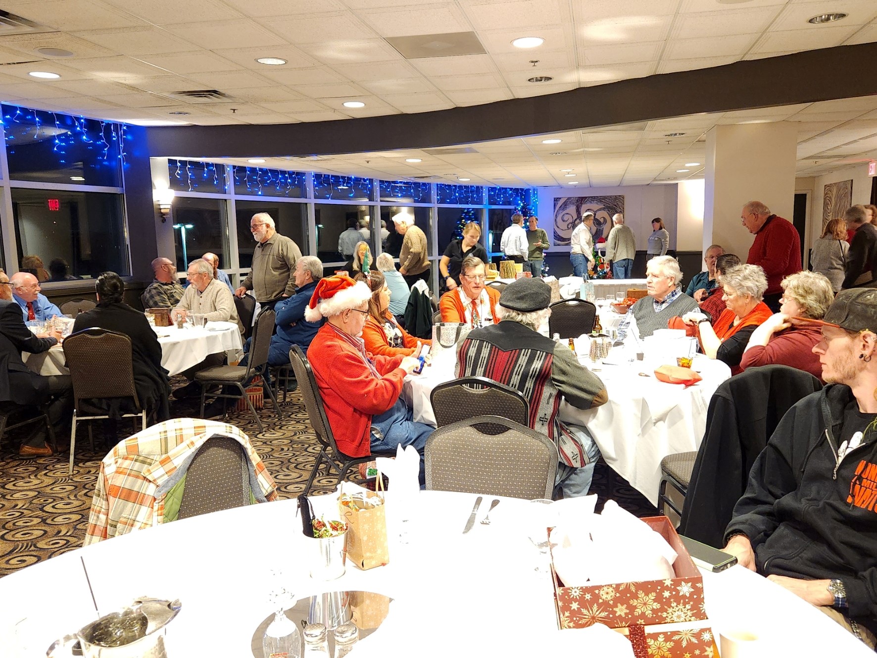 Chicago Woodturners holiday party photo from 2023